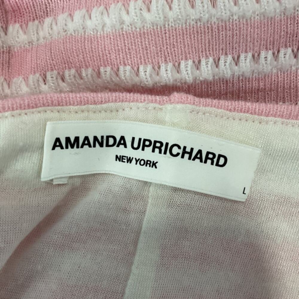 Amanda Uprichard Striped Pink Kismet Pencil Skirt Size L - Picture 4 of 5